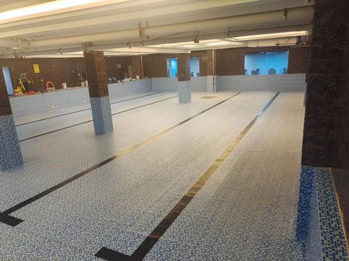 土建游泳池防水pvc膠膜材料廠家施工案例
